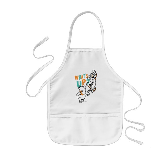 Pooh and Tigger What's Up? Kids Apron (Front)