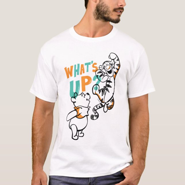 Pooh and Tigger What's Up? T-Shirt (Front)
