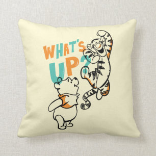 Pooh and Tigger What's Up? Throw Pillow