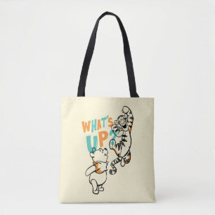 Pooh and Tigger What's Up? Tote Bag