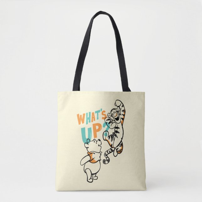Pooh and Tigger What's Up? Tote Bag (Front)