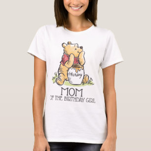 Pooh Aquarelle Premier Anniversaire Maman T-shirt