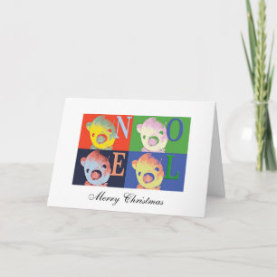 Pooh Bear Christmas Greeting Holiday Card