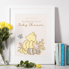 Pooh classique | AFFICHE DE BIENVENUE BABY SHOWER