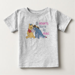 Pooh & Eeyore Big Hearts Deserve Big Hugs Baby T-Shirt