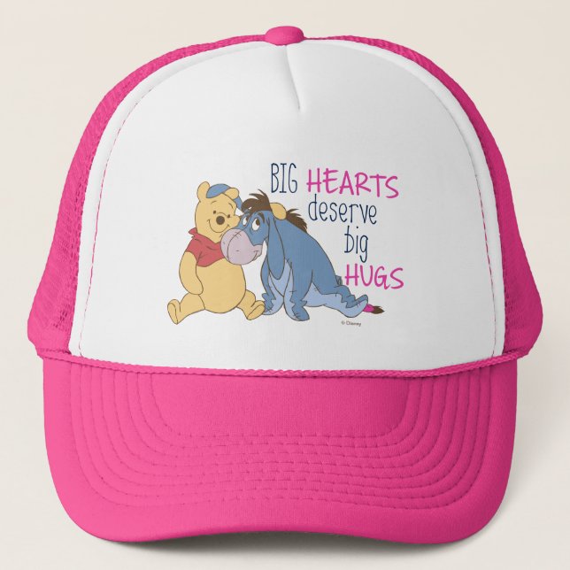 Pooh & Eeyore | Big Hearts Deserve Big Hugs Trucker Hat (Front)