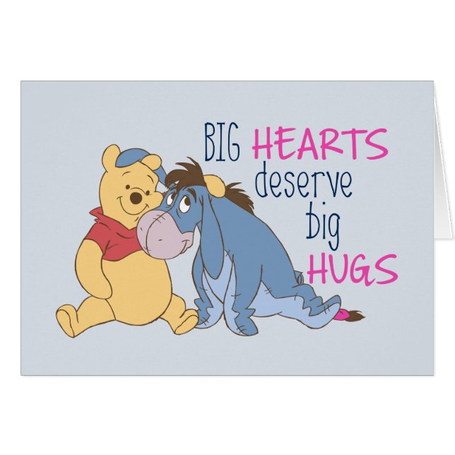 Pooh & Eeyore | Big Hearts Mérite Big Hugs (Devant horizontal)
