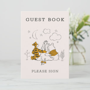 Pooh, Eeyore & Tigger   Moon & Stars Baby Shower Invitation