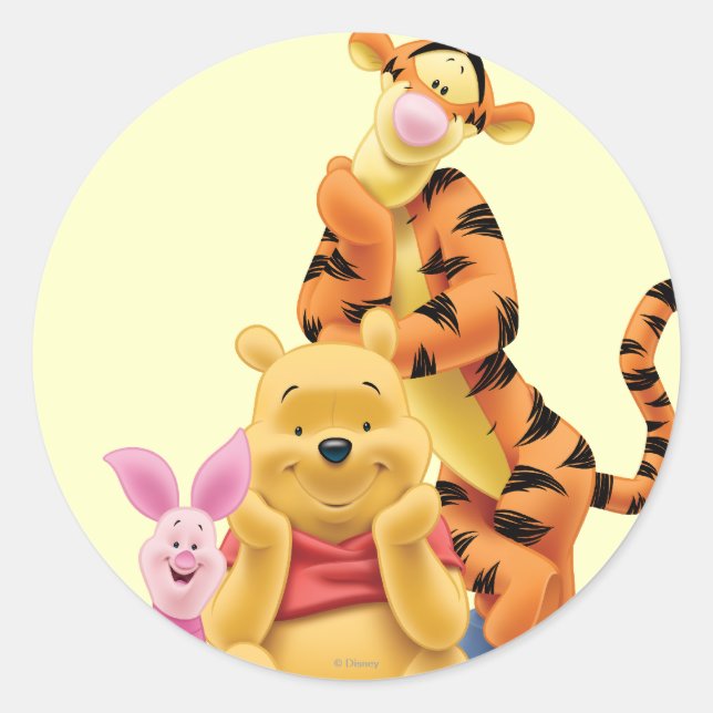 Pooh & Friends 11 Classic Round Sticker (Front)