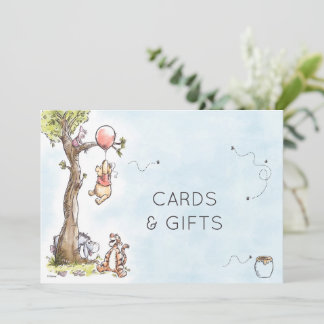 Pooh & Friends Baby Shower Gifts & Cards Sign