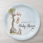 Pooh & Friends Watercolor | Baby Shower Paper Plate<br><div class="desc">Add a touch of Hundred Acre Wood magic to your celebration with our Pooh & Friends Watercolor Baby Shower Paper Plates. Featuring Winnie the Pooh, Piglet, Tigger, and Eeyore in a charming watercolor design, these plates are perfect for Disney fans and parents-to-be. Ideal for serving treats and creating a whimsical...</div>
