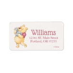 Pooh & Friends Watercolor | First Birthday Label<br><div class="desc">Invite all your family and friends to your child's Winnie the Pooh themed Birthday Party with these personalized address labels.</div>