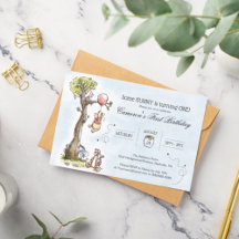 Pooh & Friends Watercolor Tree | First Birthday