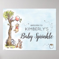 Pooh & Friends Watercolor Welcome Baby Sprinkle
