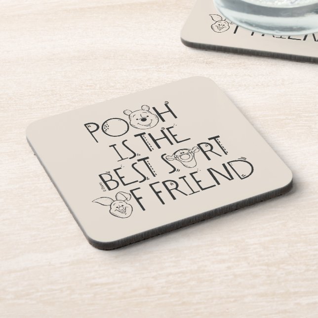 Pooh is the Best Sort of Friend Coaster (Left Side)