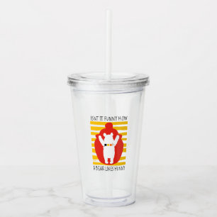 Pooh   Isn't It Funny How a Bear Likes Hunny Acrylic Tumbler