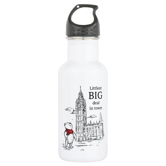Pooh | Littlest Big Deal in Town 532 Ml Water Bottle (Front)