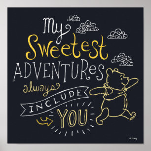 Pooh My Sweetest Adventures Poster