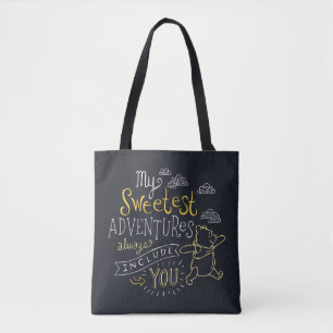 Pooh   My Sweetest Adventures Tote Bag