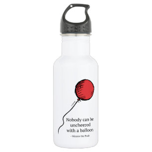 Pooh   Nobody Can be Uncheered with a Balloon 532 Ml Water Bottle