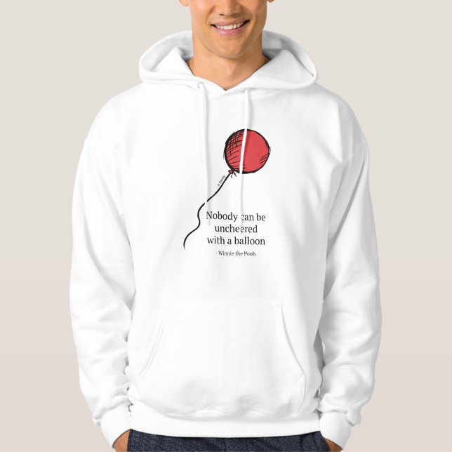 Pooh | Nobody Can be Uncheered with a Balloon Hoodie (Front)