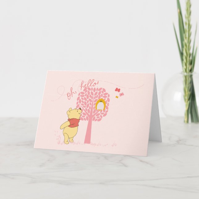 Pooh Outdoors - Oh, Hello! Card (Front)