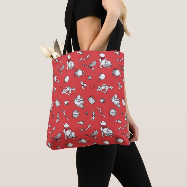 Pooh & Pals | A Case of Important Things Pattern Tote Bag (Close Up)