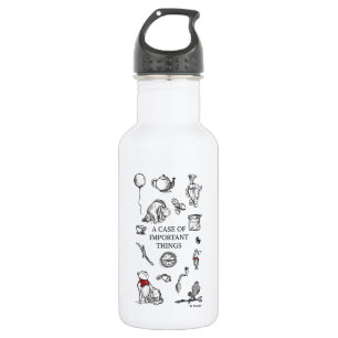 Pooh & Pals   A Case of Important Things Quote 532 Ml Water Bottle