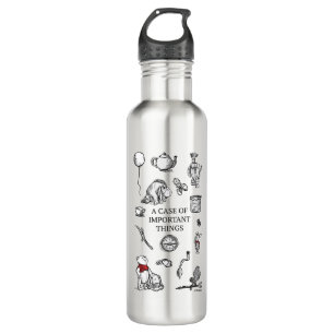 Pooh & Pals   A Case of Important Things Quote 710 Ml Water Bottle