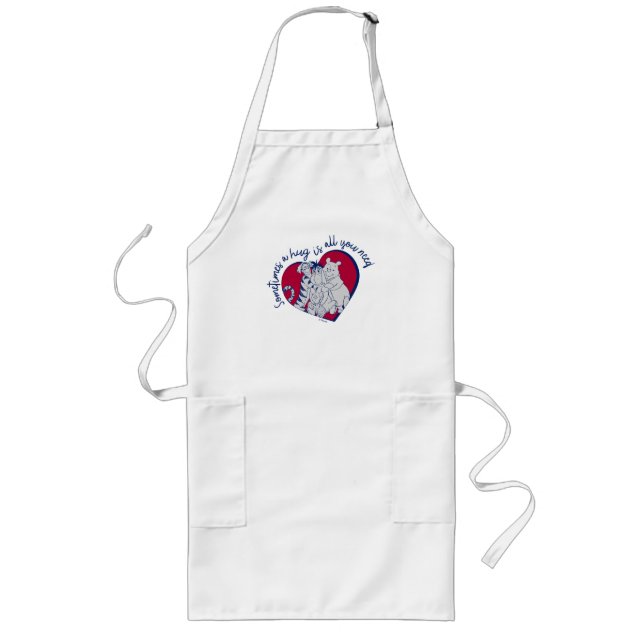 Pooh & Pals | A Hug is all You Need Quote Long Apron (Front)
