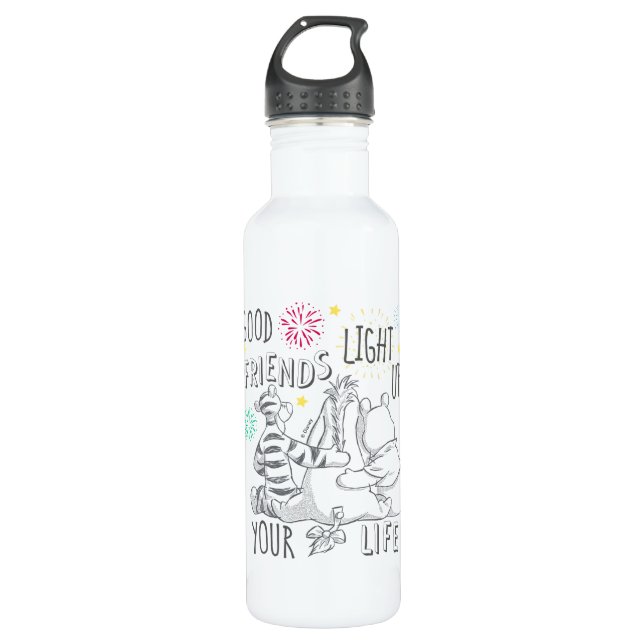 Pooh & Pals | Friends Light Up Your Life 710 Ml Water Bottle (Front)