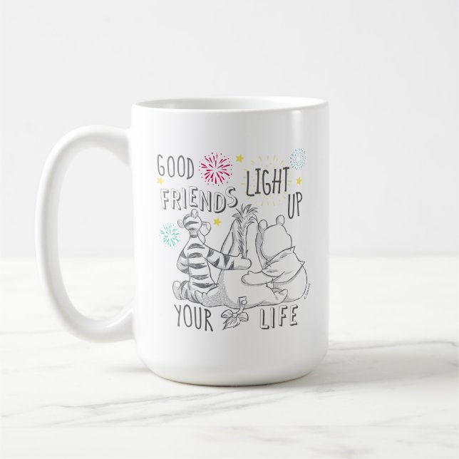 Pooh & Pals | Friends Light Up Your Life Coffee Mug (Left)