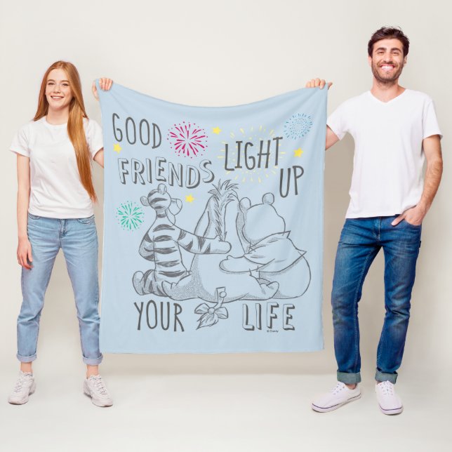 Pooh & Pals | Friends Light Up Your Life Fleece Blanket (In Situ)