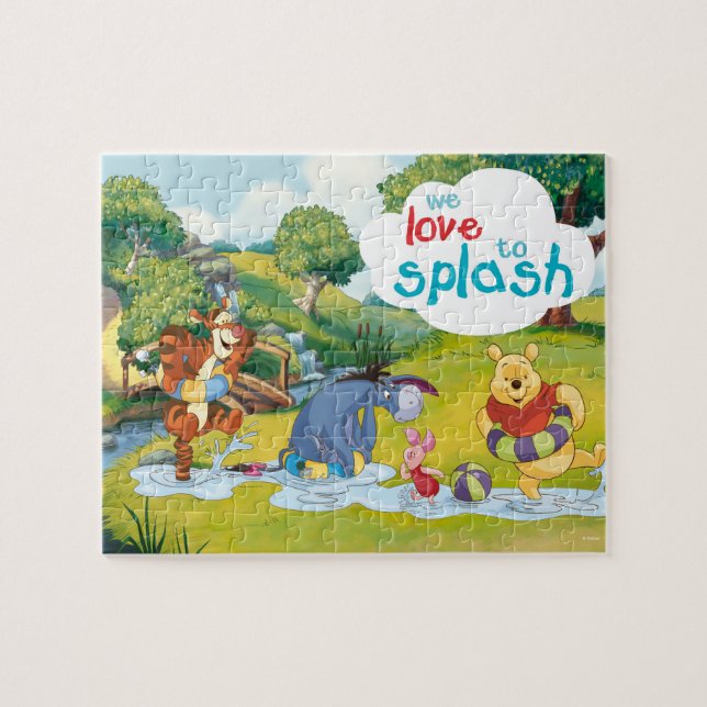 Pooh & Pals Love to Splash Jigsaw Puzzle (Horizontal)