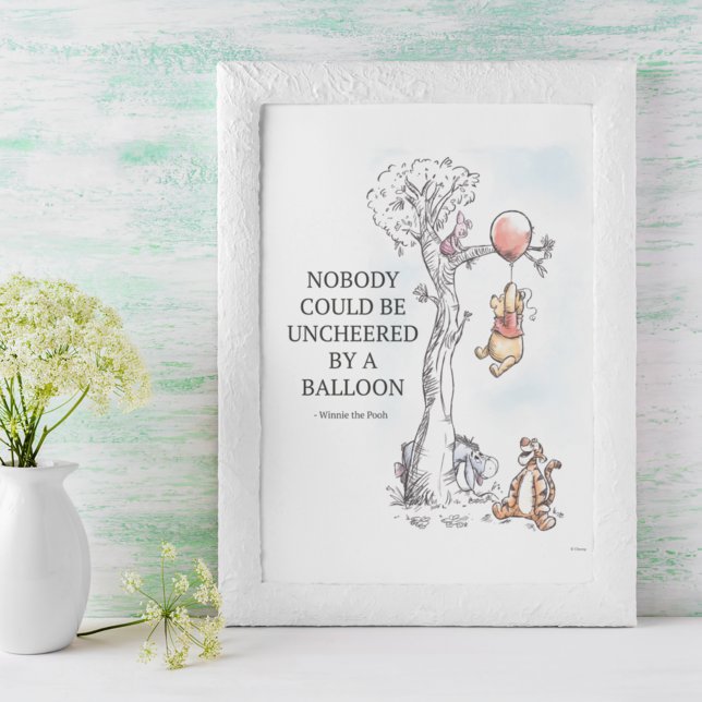 Pooh & Pals Nobody Could Be Uncheered by a Balloon Poster (Creator Uploaded)