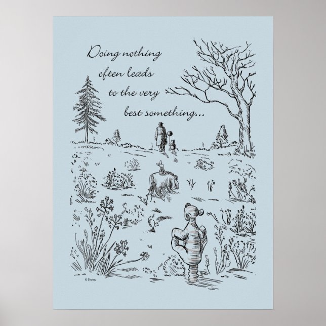 Pooh & Pals | The Very Best Something Quote Poster (Front)