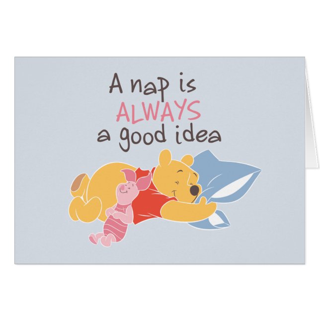 Pooh & Piglet | A Nap is Always a Good Idea (Front Horizontal)
