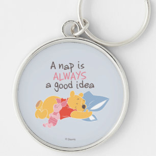Pooh & Piglet   A Nap is Always a Good Idea Keychain
