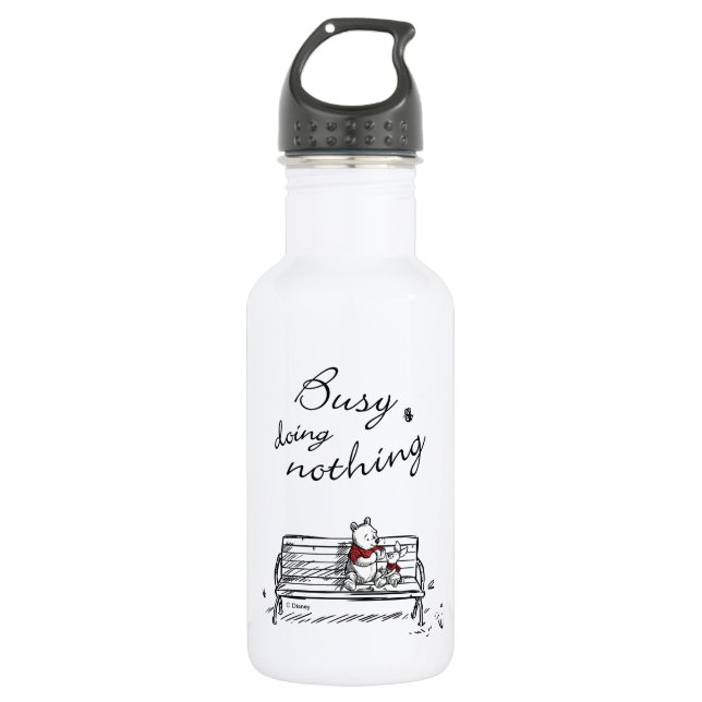 Pooh & Piglet | Busy Doing Nothing 532 Ml Water Bottle (Front)