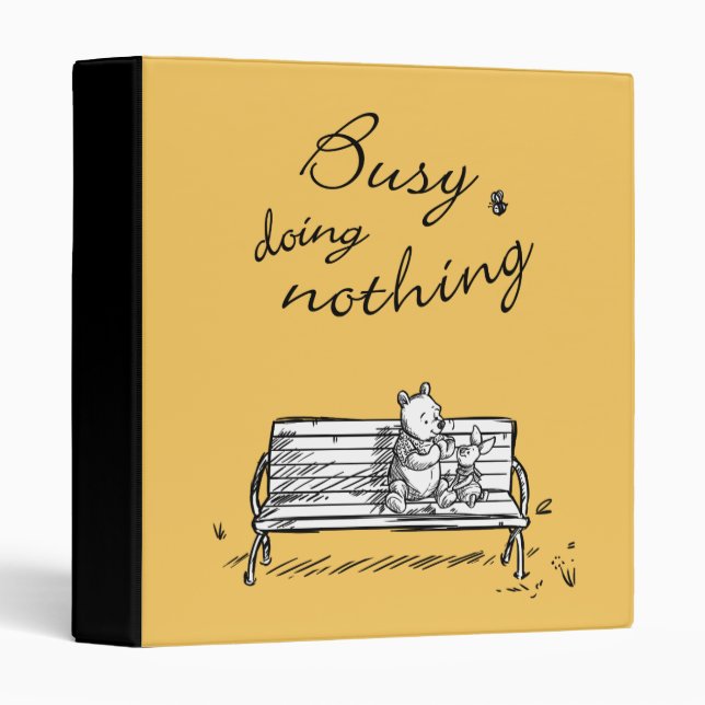 Pooh & Piglet | Busy Doing Nothing Binder (Front/Spine)