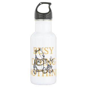Pooh & Piglet   Busy Doing Nothing Quote 532 Ml Water Bottle