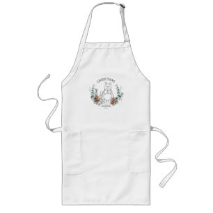 Pooh & Piglet   Christmas Wishes Wreath Long Apron