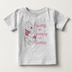 Pooh & Piglet Friends are Family We Choose Baby T-Shirt