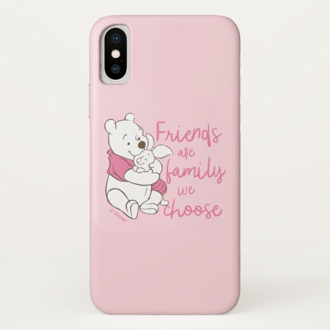 Pooh & Piglet | Friends are Family We Choose Case-Mate iPhone Case (Back)