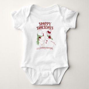 Pooh & Piglet   Happy Holidays Baby Bodysuit