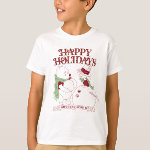 Pooh & Piglet   Happy Holidays T-Shirt