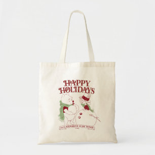 Pooh & Piglet   Happy Holidays Tote Bag