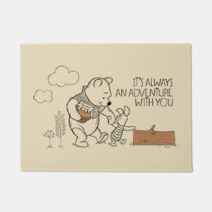 Pooh & Piglet   It's Always an Adventure with You Doormat