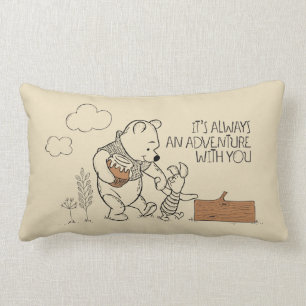Pooh & Piglet   It's Always an Adventure with You Lumbar Pillow