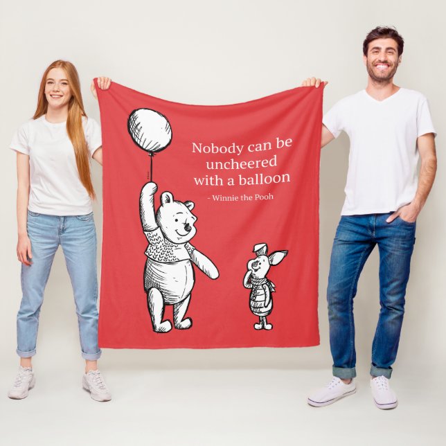 Pooh & Piglet | Nobody Can Be Uncheered Fleece Blanket (In Situ)